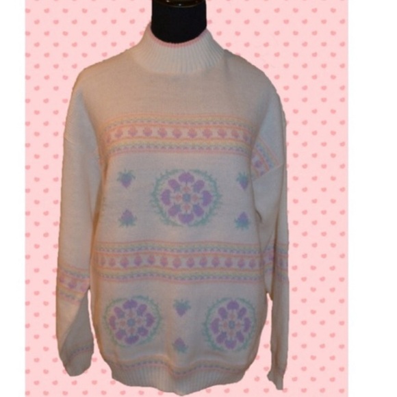 Vintage Sweaters - Vintage 90's kawaii sweater size L